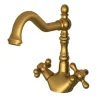 شیر روشویی ثابت شودر مدل باروک پلاس طلا مات - Image 3