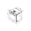 فر برقی توکار استیل البرز مدل FE80 - Image 3