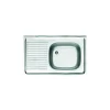 سینک ظرفشویی استیل البرز مدل تک‌ لگن 0/5*50*80 روکار - Image 2