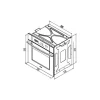 فر برقی توکار استیل البرز مدل FE6 - Image 3