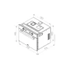 مایکروویو هیتردار توکار استیل البرز مدل MH 442 - Image 3