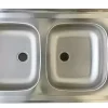 سینک روکار استیل البرز مدل 4.*50*120 ساحل دو لگن - Image 2