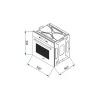 فر برقی توکار استیل البرز مدل FE5W - Image 3