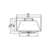 هود استیل البرز مدل SA508 توکار - Image 4