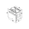 فر برقی توکار استیل البرز مدل FE50W - Image 3