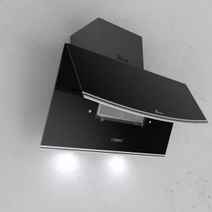 هود مورب بیمکث مدل ۲۰۴۲ مشکی با فیلتر آلومینیومی سه لایه و روشنایی SMD