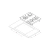 اجاق گاز صفحه ای کن مدل IG6401 - Image 3