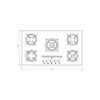 اجاق گاز صفحه ای کن مدل IG8503 - Image 3