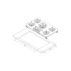 اجاق گاز صفحه ای کن مدل IG8507 - Image 2