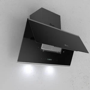 هود مورب بیمکث مدل 2040 مشکی با فیلتر آلومینیومی سه لایه و روشنایی SMD