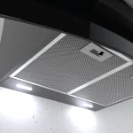 هود مورب بیمکث مدل 2056 مشکی با شیشه سکوریت، فیلتر آلومینیومی ۳ لایه و موتور ۴ دور با قدرت مکش ۷۰۰ مترمکعب بر ساعت