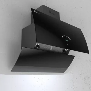هود مورب بیمکث مدل 2063 مشکی با شیشه سکوریت، فیلتر ۳ لایه، موتور توربو فلزی و قدرت مکش ۷۰۰ مترمکعب بر ساعت