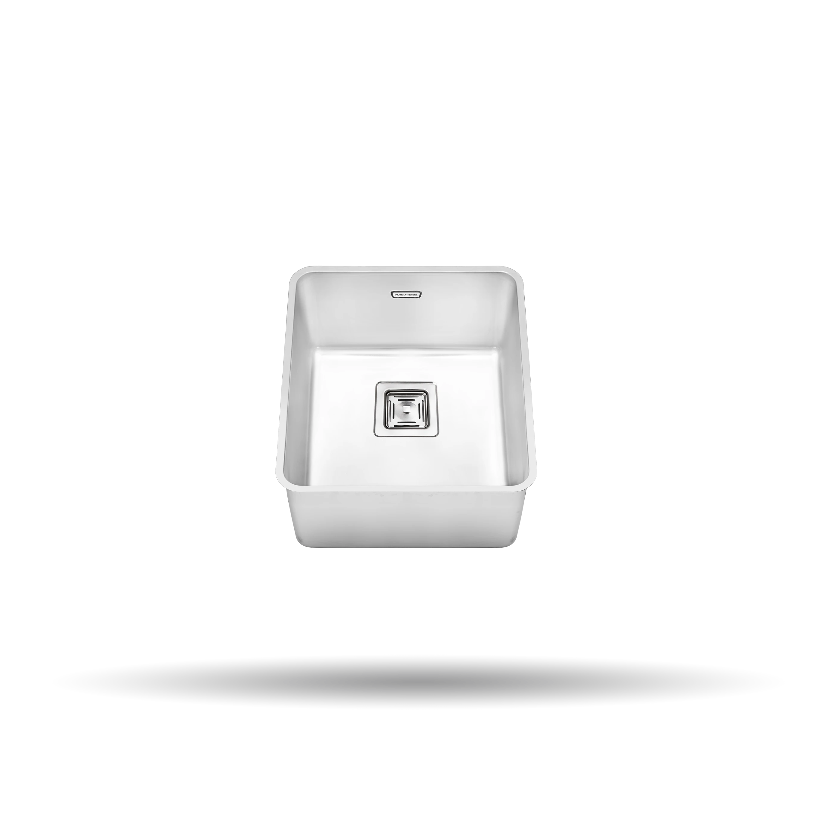 سینک کورینی پرنیان استیل مدل PS 4205 با لگن باکس، زاویه R0، عمق 20 سانتی‌متر، استیل ضد زنگ و عایق صوتی